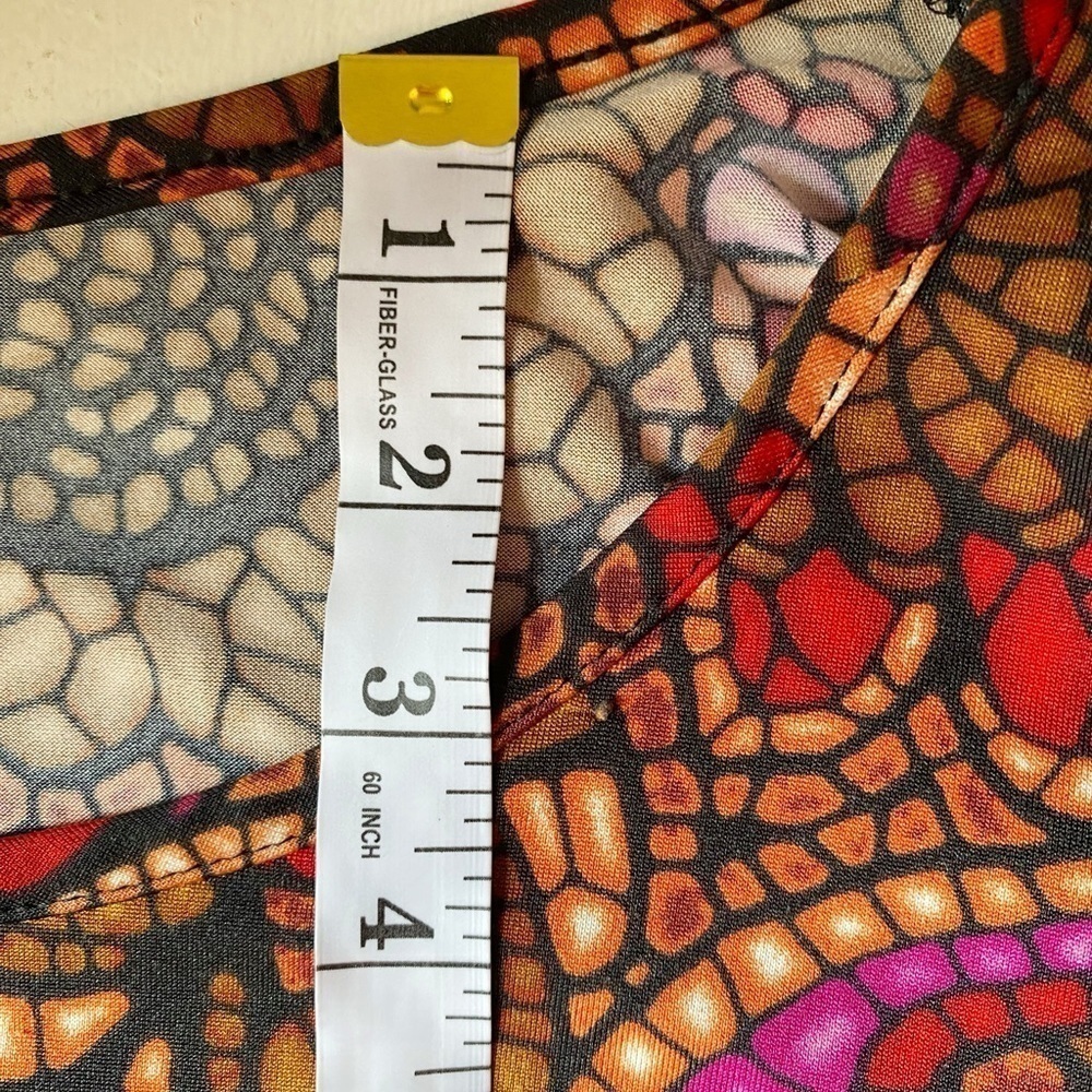 C'est La Vie Colorful Mosaic Print Midi Dress - Picture 11 of 13